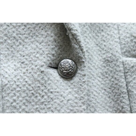 BCBGeneration Women's Size Medium Gray Coat Studded Collar Wool Midi Jacket $325 - Picture 4 of 10